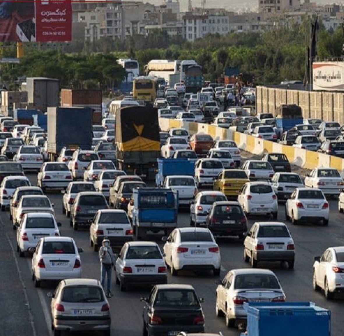 ترافیک سنگین در تهران
