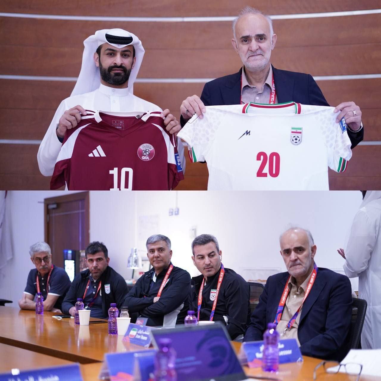 پیراهن ایران در دیدار با قطر