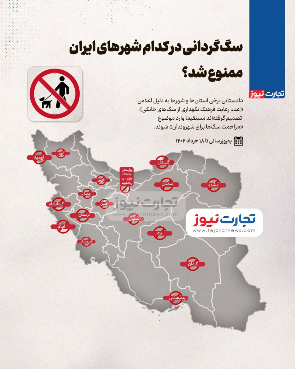 آخرین وضعیت ممنوعیت سگ گردانی