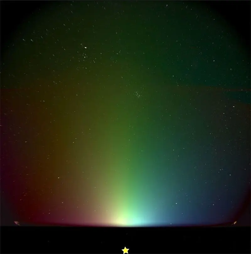 رنگین کمان در آسمان