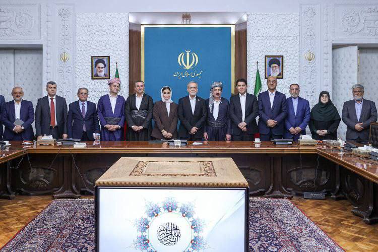 جلسه استانداران اقلیم کردستان عراق با پزشکیان