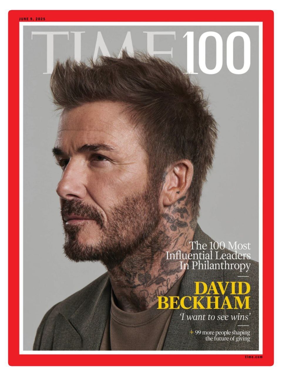 دیوید بکهام در جمع ۱۰۰ نیکوکار برتر سال ۲۰۲۵