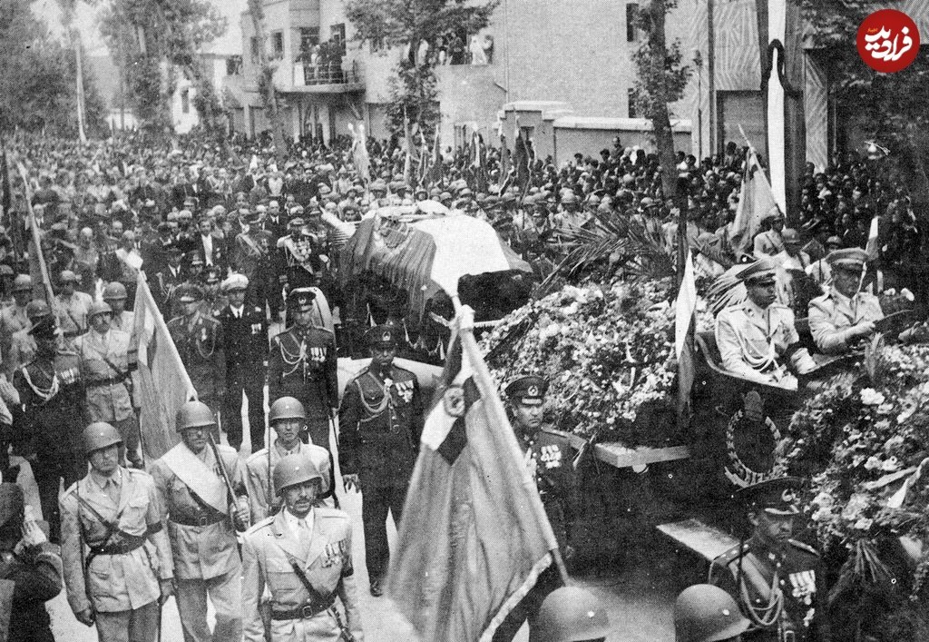 مراسم تشییع رضاخان