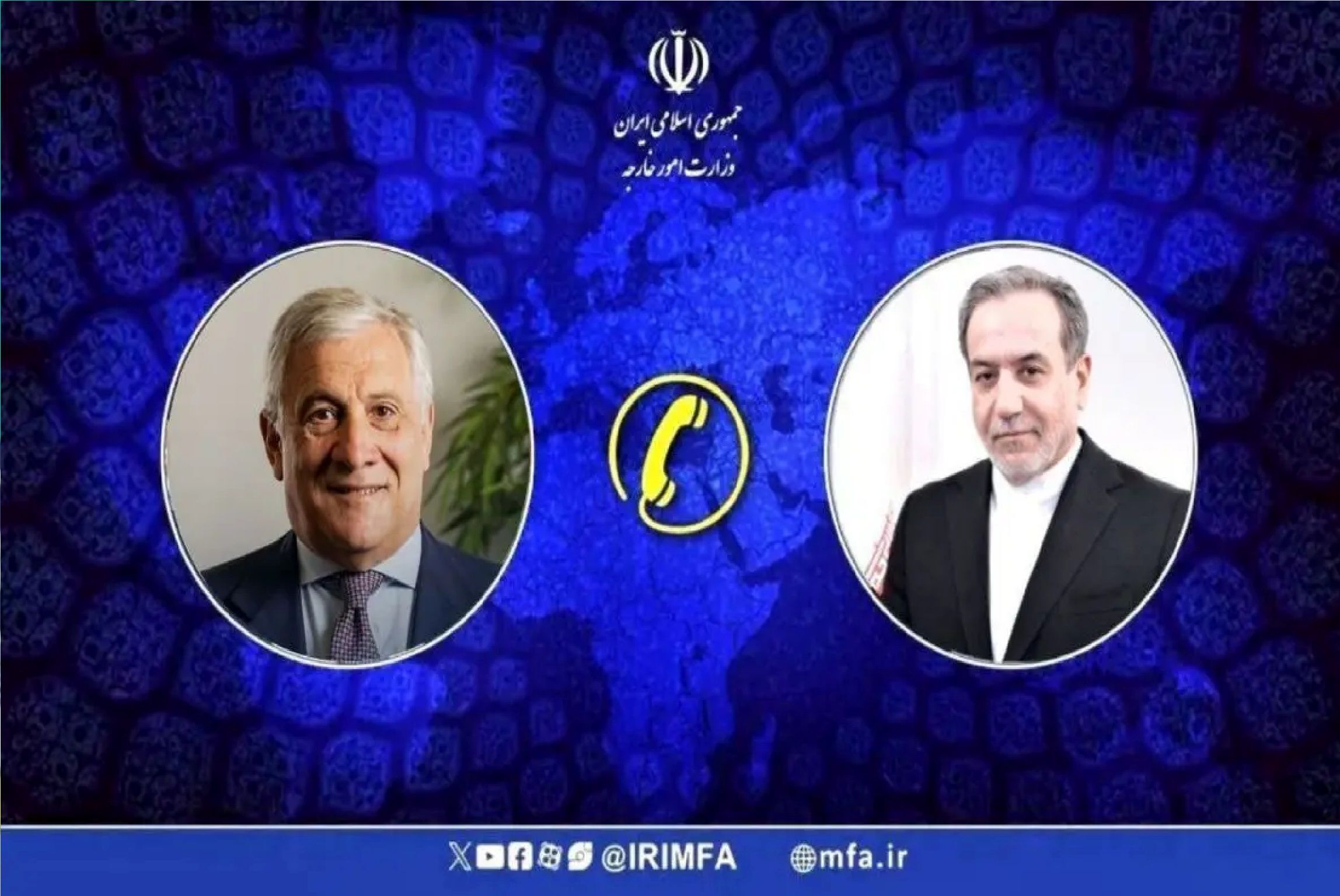 عراقچی و وزیر خارجه ایتالیا