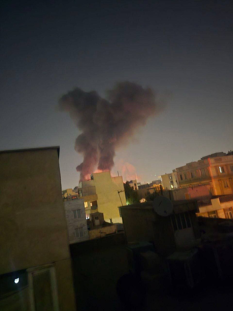 اصابت موشک به مهرآباد