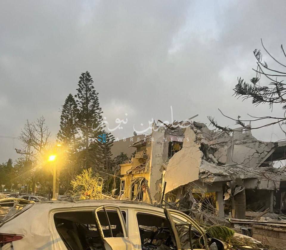 تخریب کامل خانه های ویلایی در تل آویو