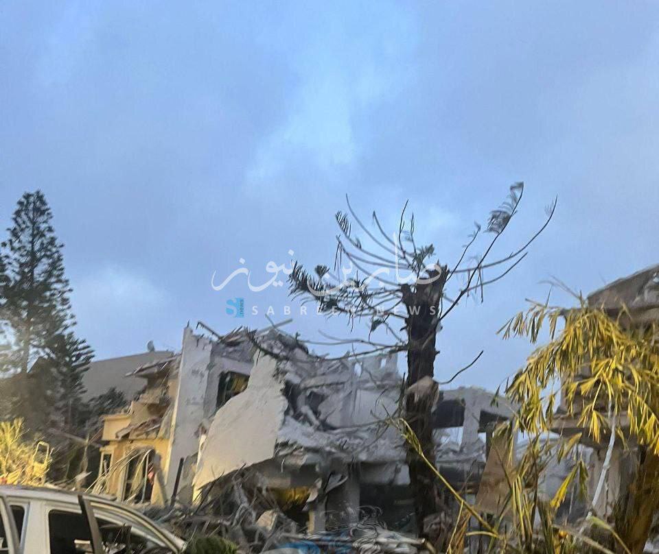 تخریب کامل خانه های ویلایی در تل آویو