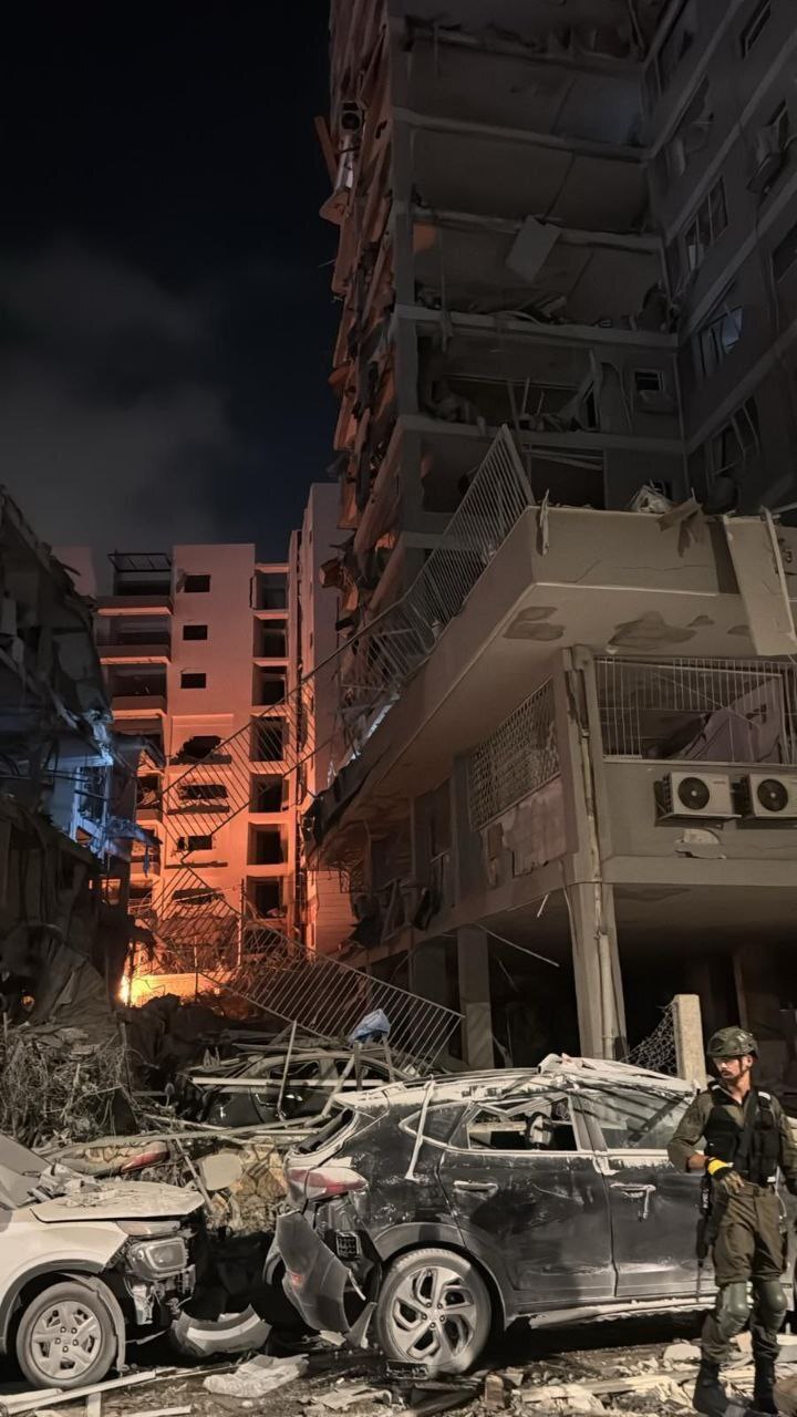 اصابت موشک های ایرانی به تل آویو