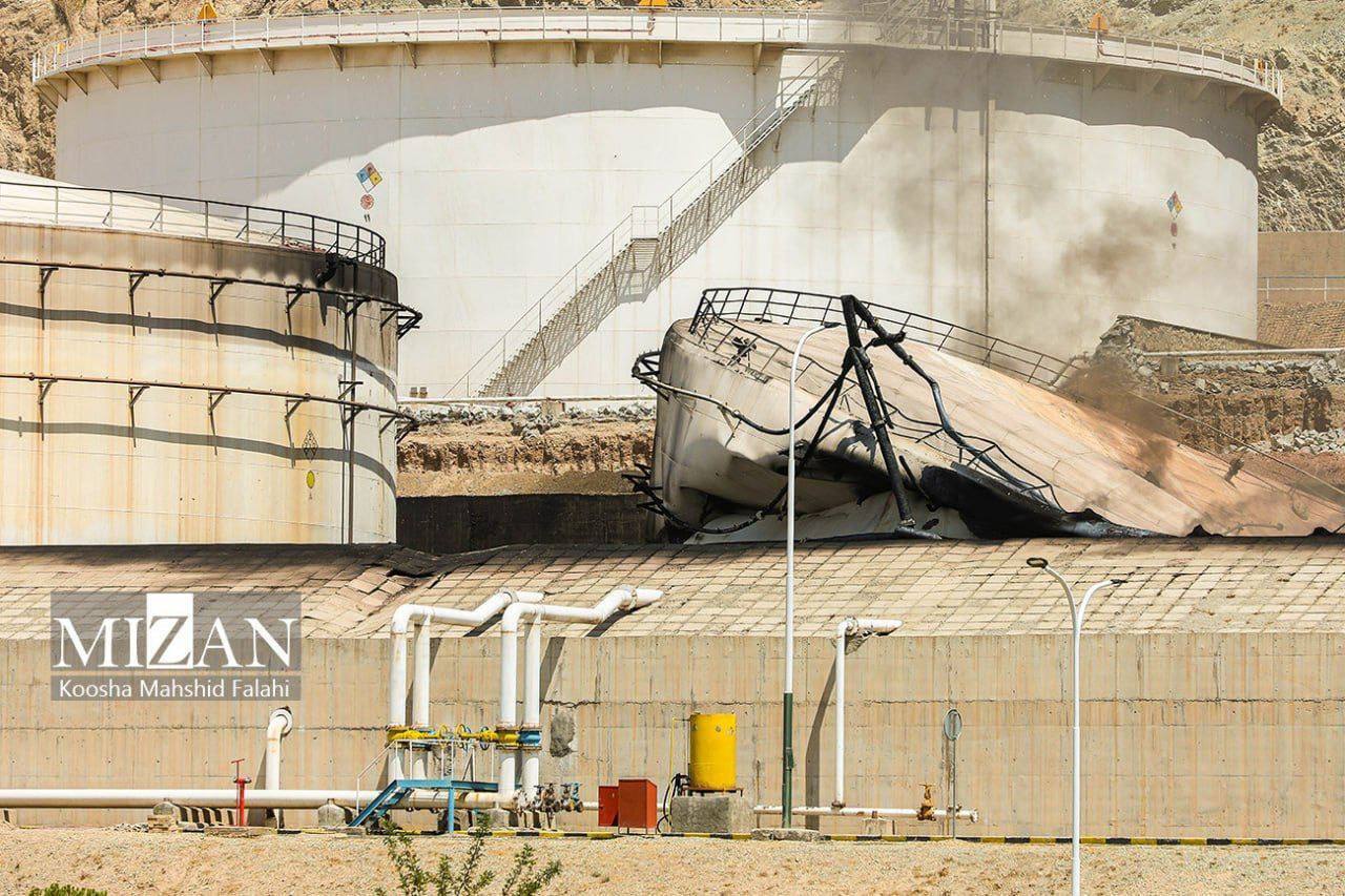 آسیب جزئی به مخازن نفت شهران