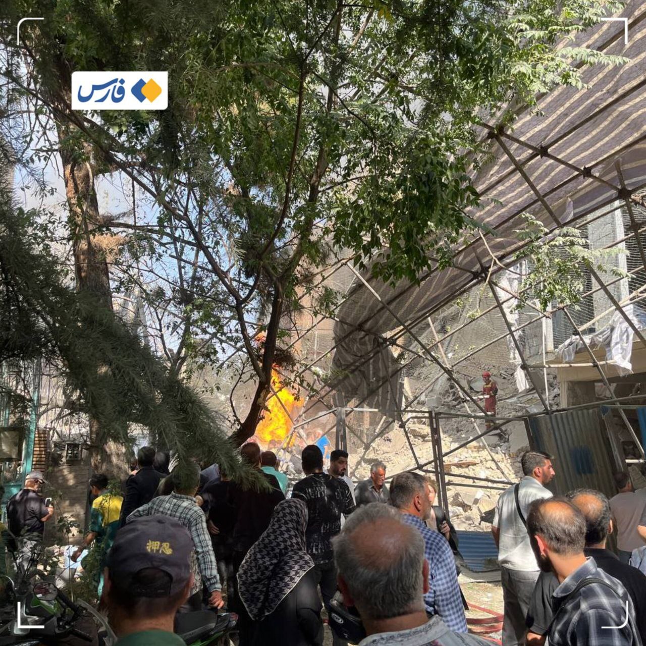 حملهٔ اسراییل به ساختمان مسکونی حوالی خیابان آپادانای تهران