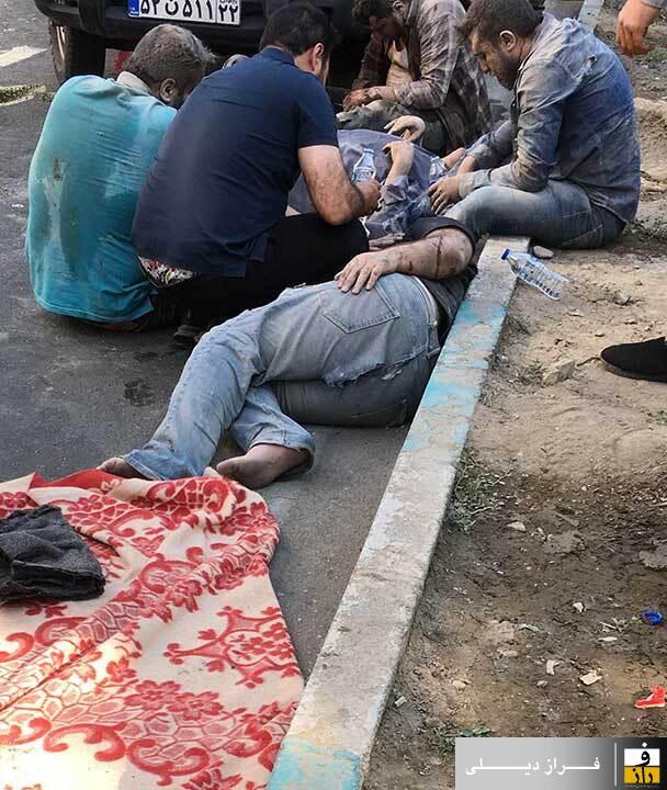 صحنه حمله اسرائیل به مردم تهران