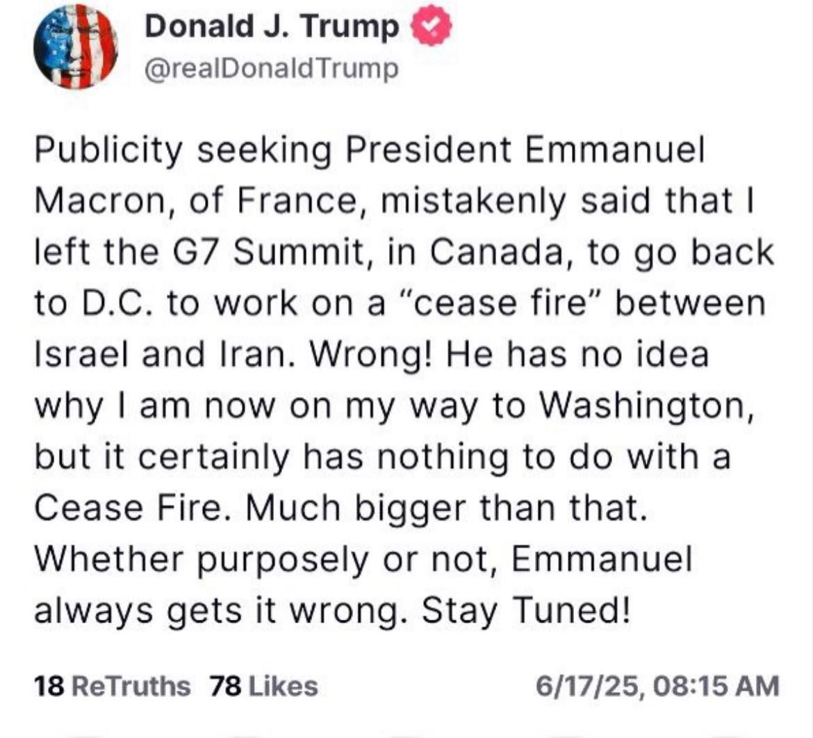 تمسخر مکرون توسط ترامپ