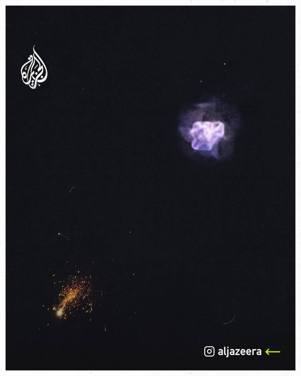 موشک سجیل در آسمان تل آویو