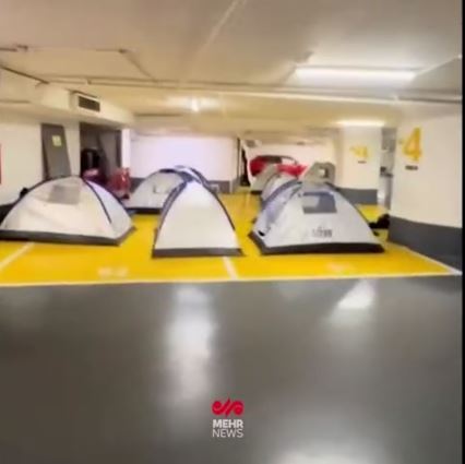 اسرائیلی‌ها در پارکینگ‌های تل آویو