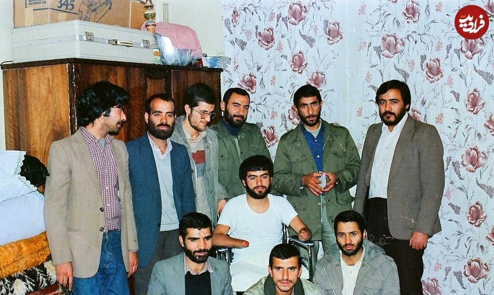 عیادت سردار قاآنی از دوست جانبازش