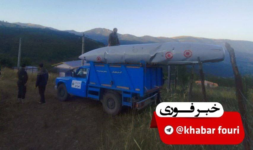 لاشه F۱۸ سوار بر نیسان آبی در خورگام رودبار