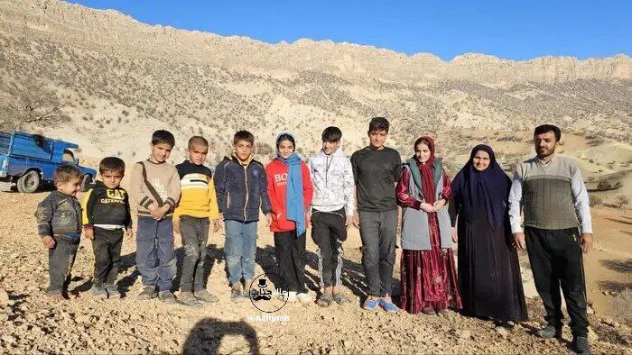 یک خانواده 11 نفره روستایی