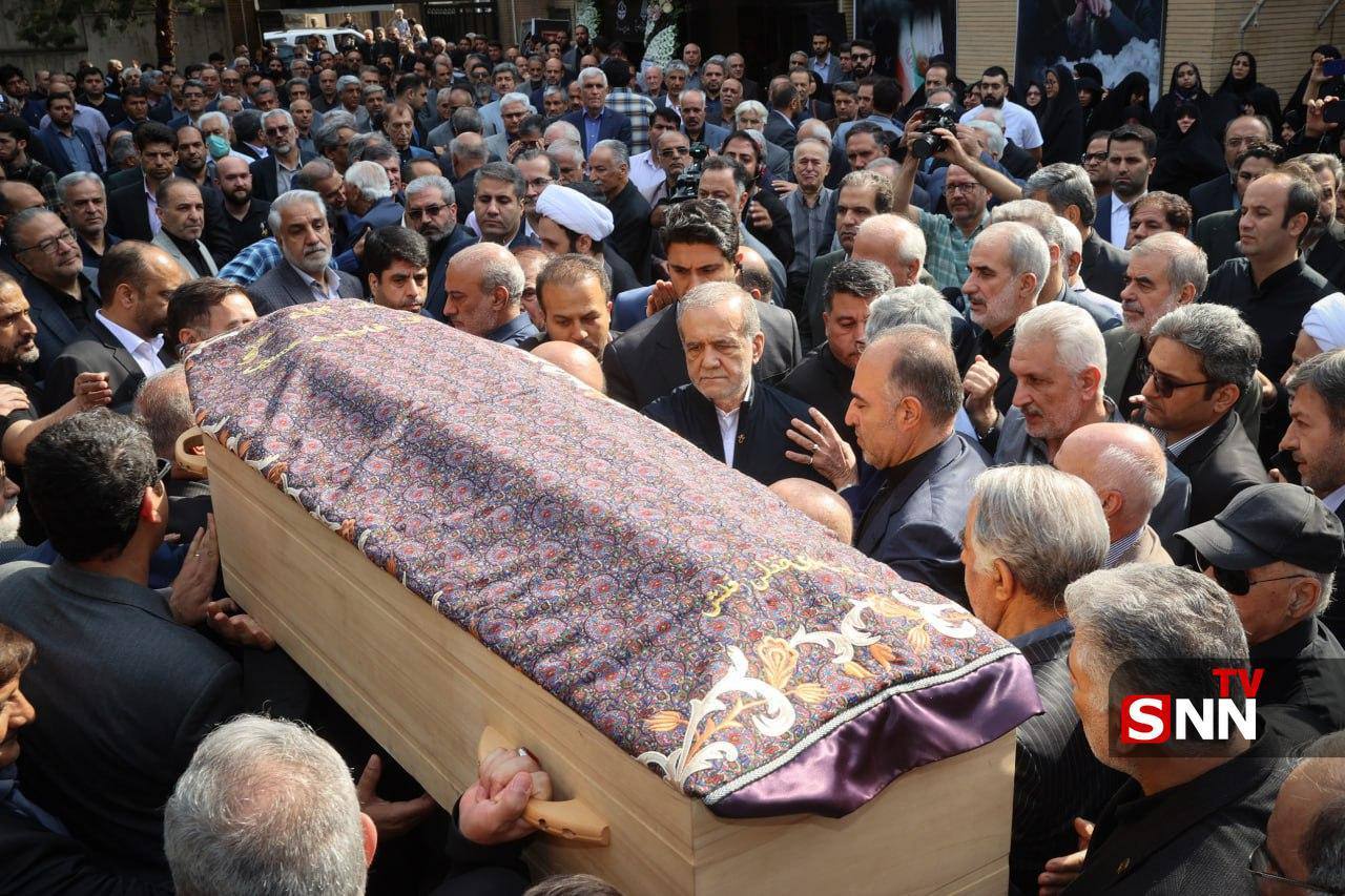 تشییع پیکر خیر مدرسه‌ساز