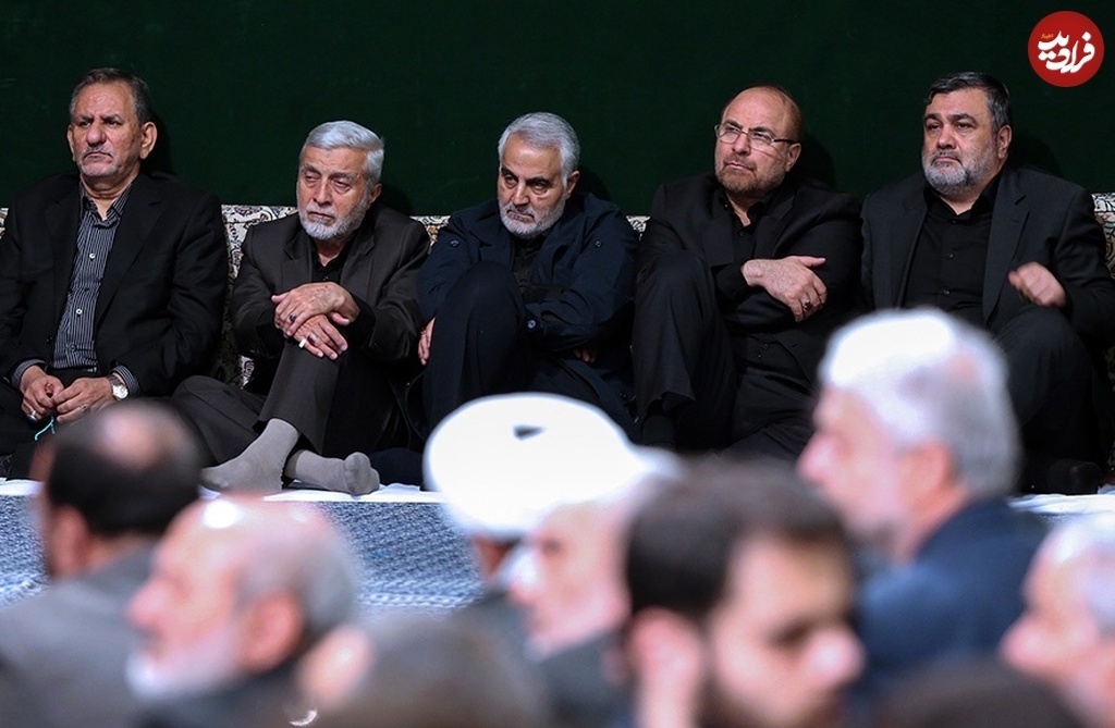 جهانگیری و قالیباف در کنار سردار سلیمانی