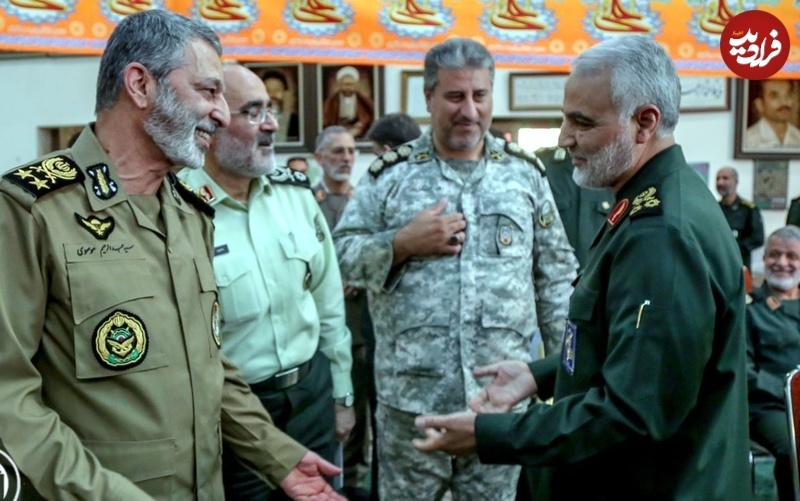 حاج قاسم سلیمانی و امیر موسوی