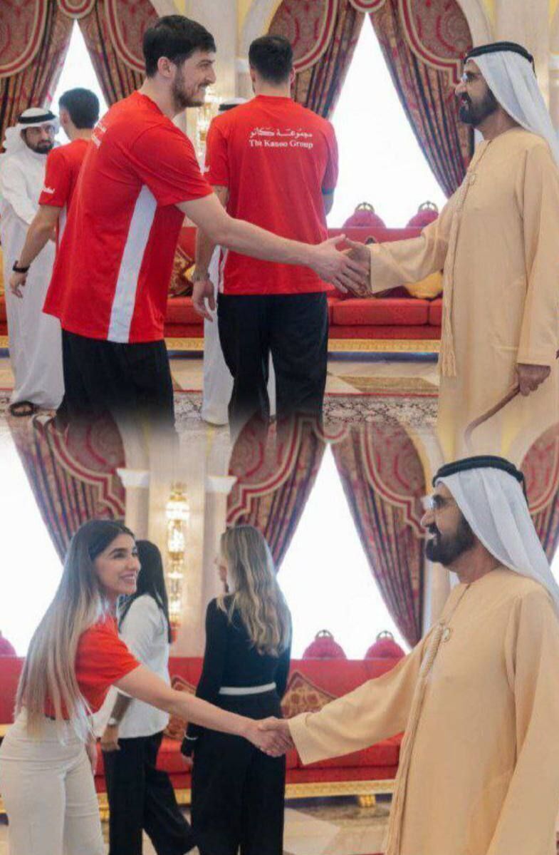 دیدار خانوادگی سردار آزمون با حاکم دوبی