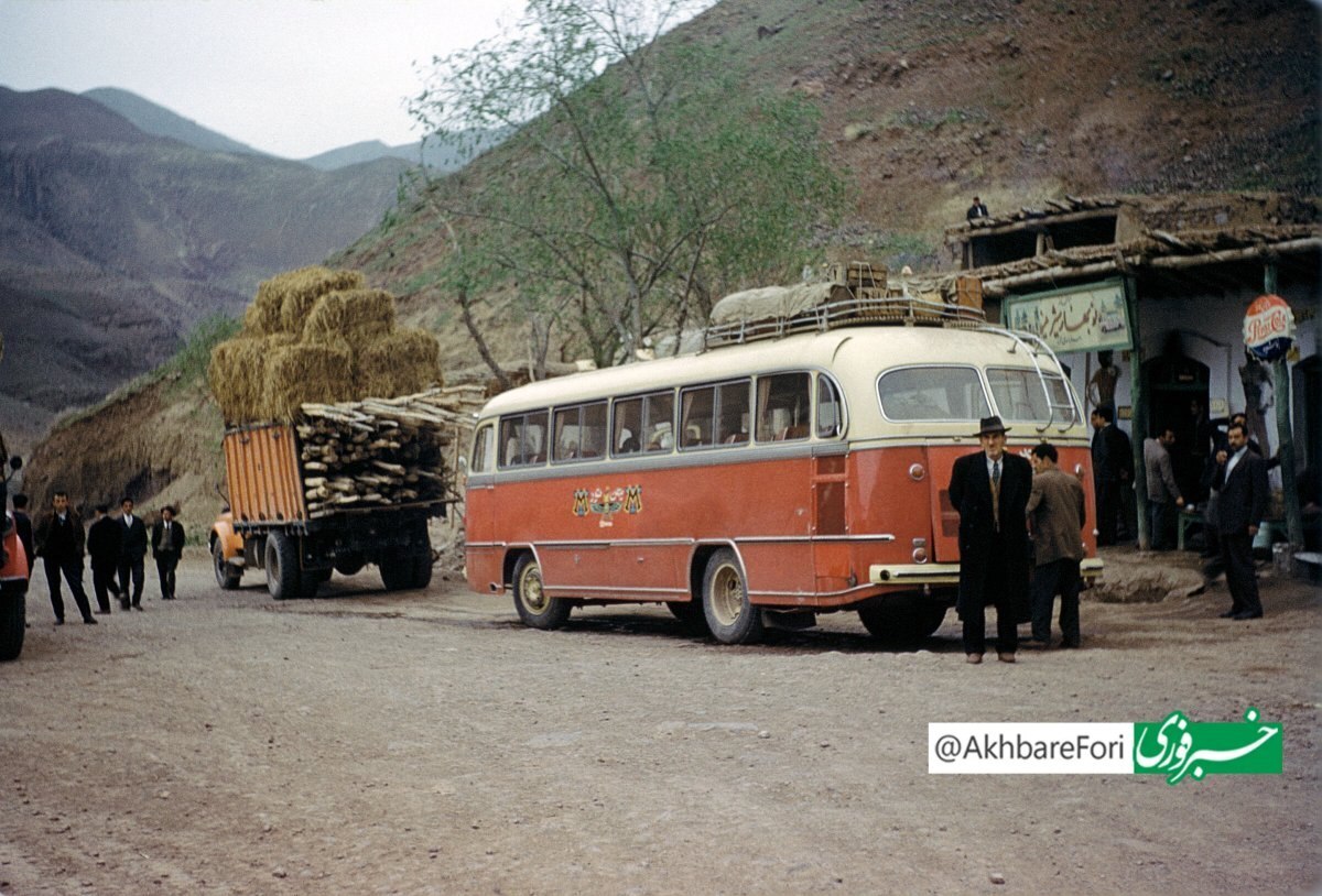اتوبوس رشت به تهران سال ۱۳۳۶ خورشیدی