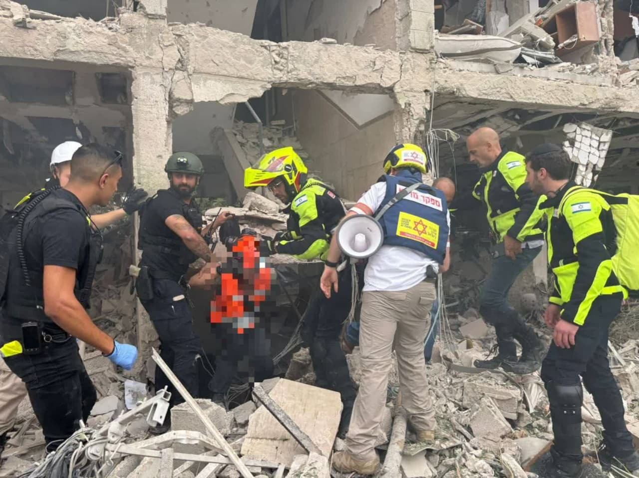 ویرانی گسترده در تل‌آویو