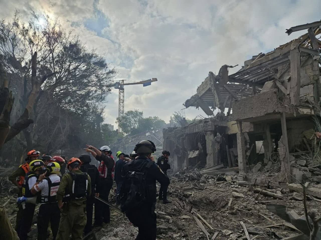 ویرانی گسترده در تل‌آویو