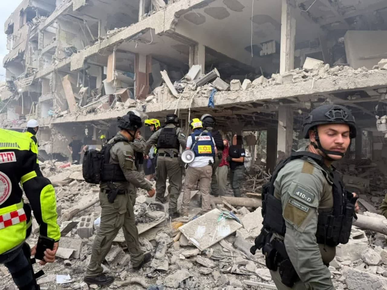 ویرانی گسترده در تل‌آویو