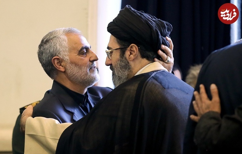 مجتبی خامنه‌ای و سردار سلیمانی