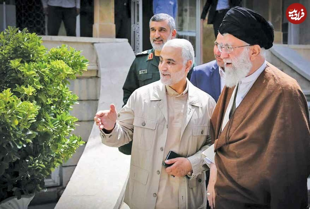 خوش و بش سردار حاجی زاده و سردار سلیمانی