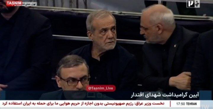 عکس/ حضور پزشکیان در مراسم گرامیداشت شهدای اقتدار