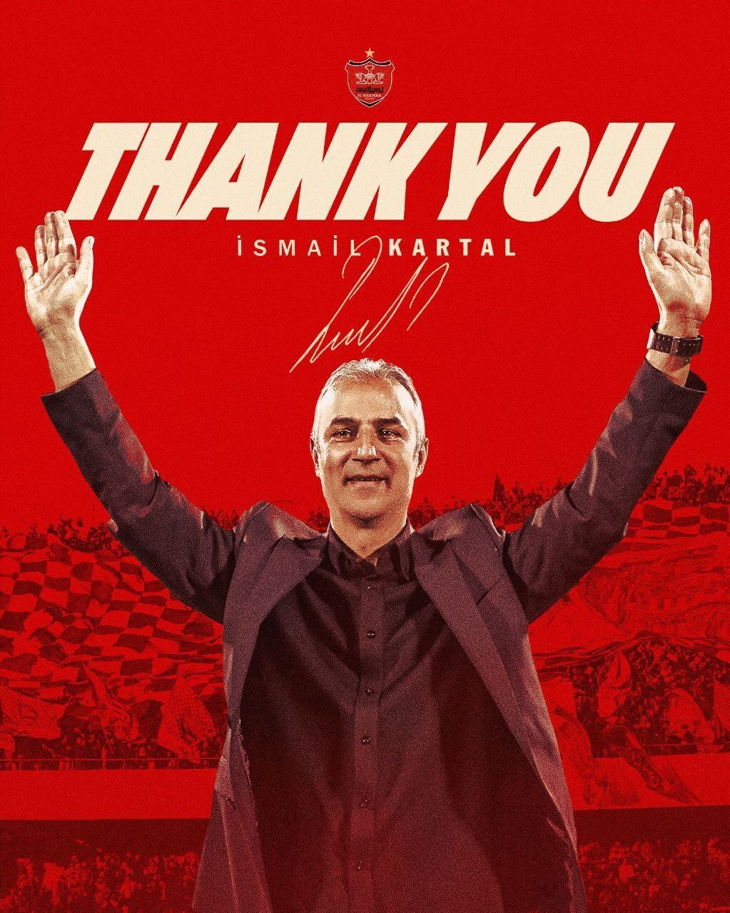 خداحافظی باشگاه پرسپولیس با اسماعیل کارتال