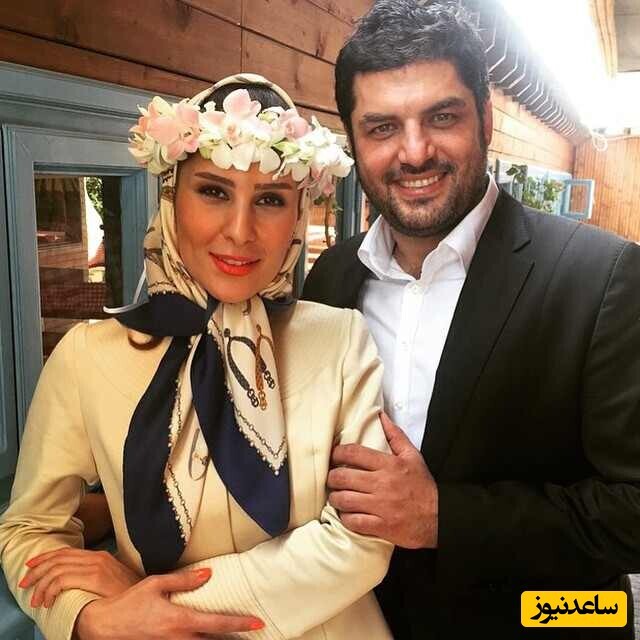 سام درخشانی و همسرش