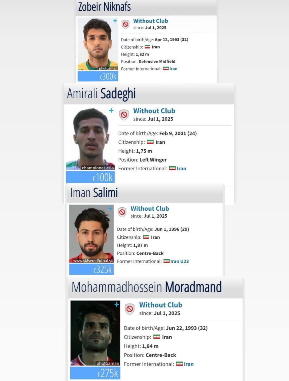 ۴ مهره استقلال