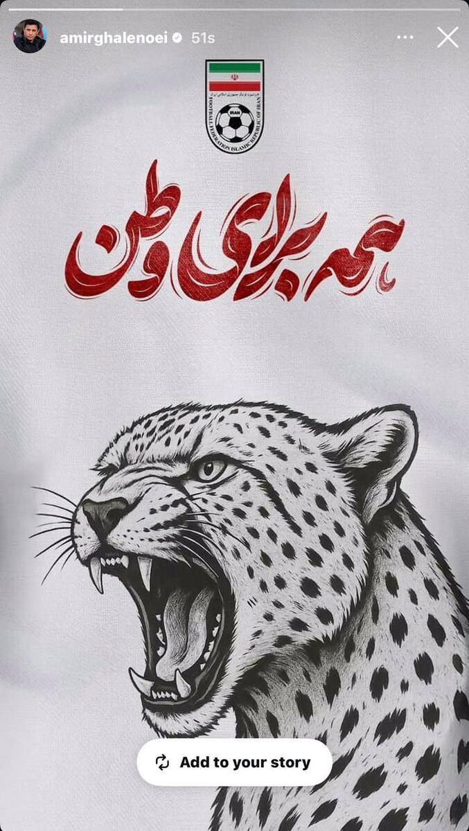 استوری امیر قلعه‌نویی