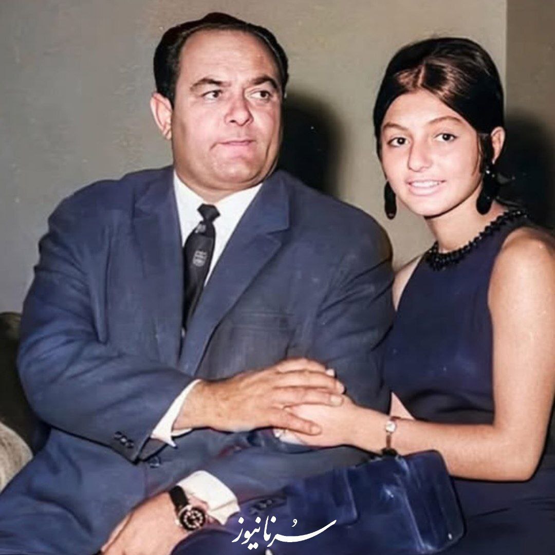 گوگوش در کنار پدرش