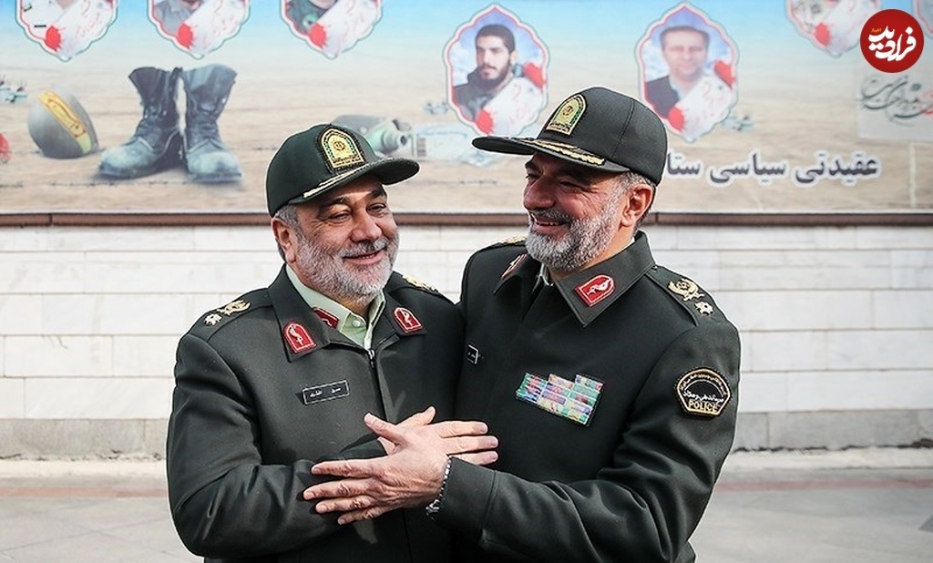 سردار اشتری در آغوش سردار رادان