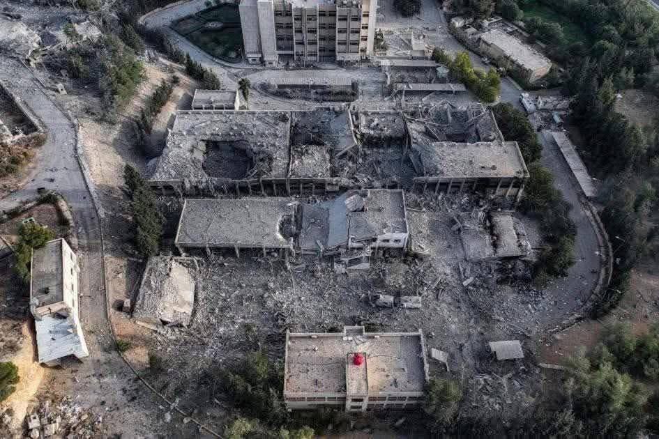 عکس/ عکس هوایی از وزارت دفاع سوریه پس از بمباران