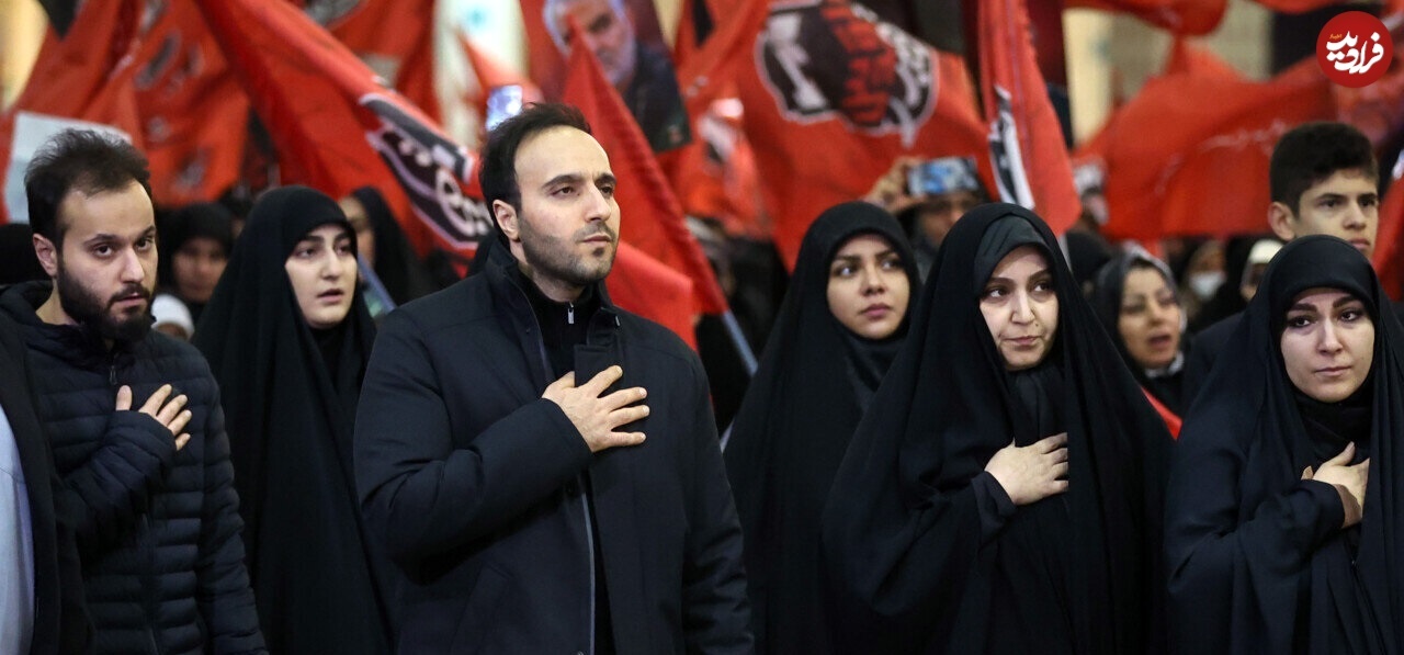 فرزندان سردار سلیمانی در یک مراسم