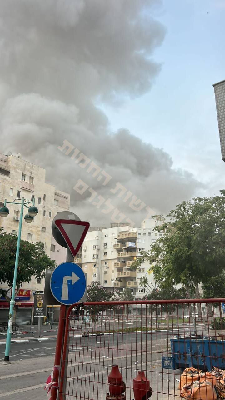 محل اصابت موشک