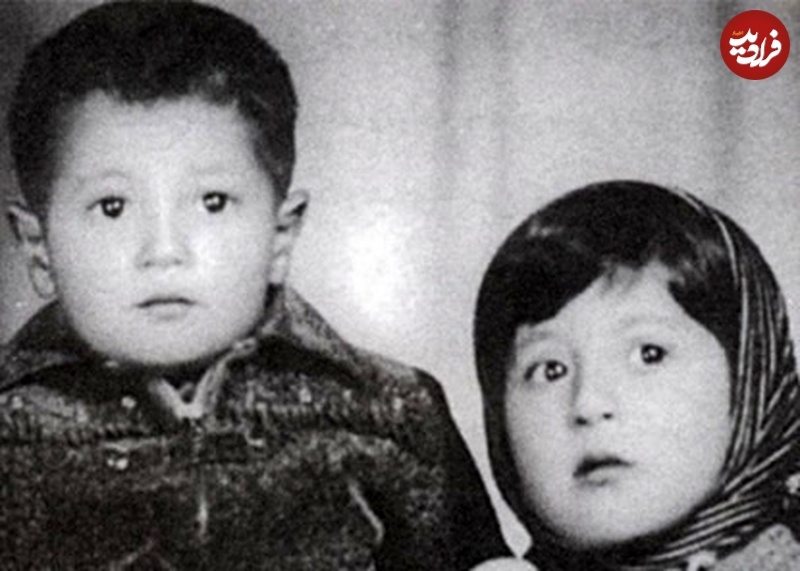 فاطمه و محسن هاشمی در خردسالی