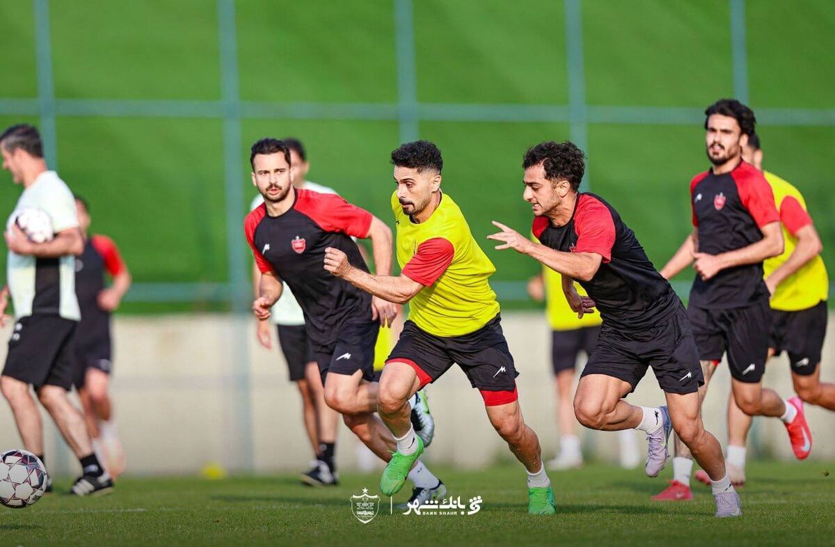 تمرین بازیکنان پرسپولیس