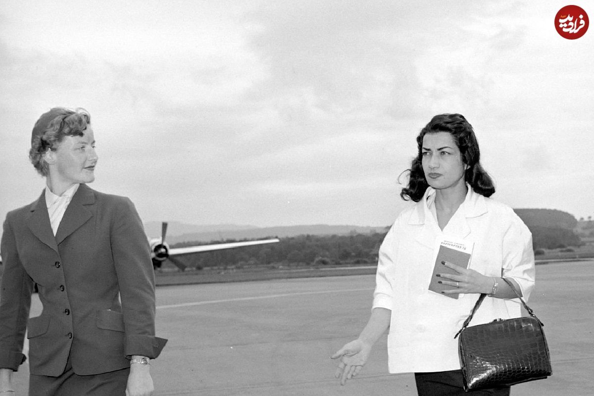 اشرف پهلوی با لباس رسمی