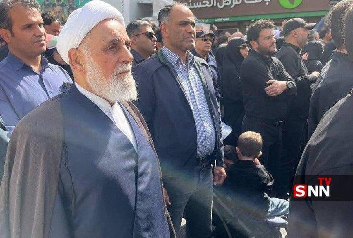 ناطق نوری در مراسم تشییع شهدا