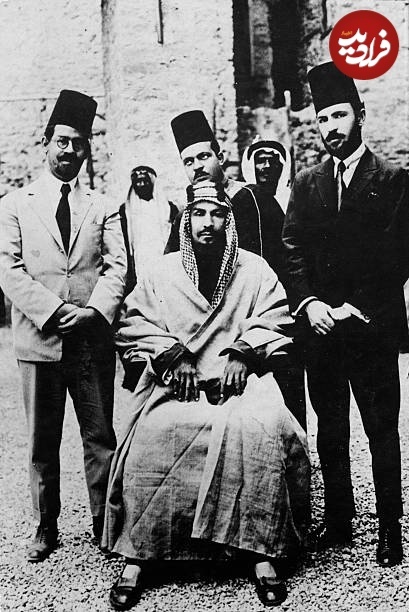 ژست جالب ملک عبدالعزیز