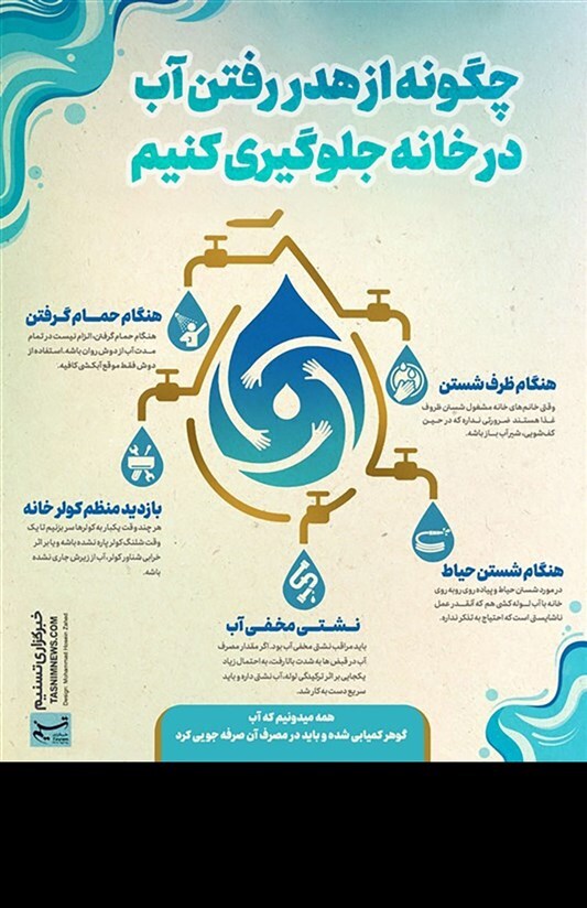 برای جلوگیری از هدر رفتن آب چه کنیم؟