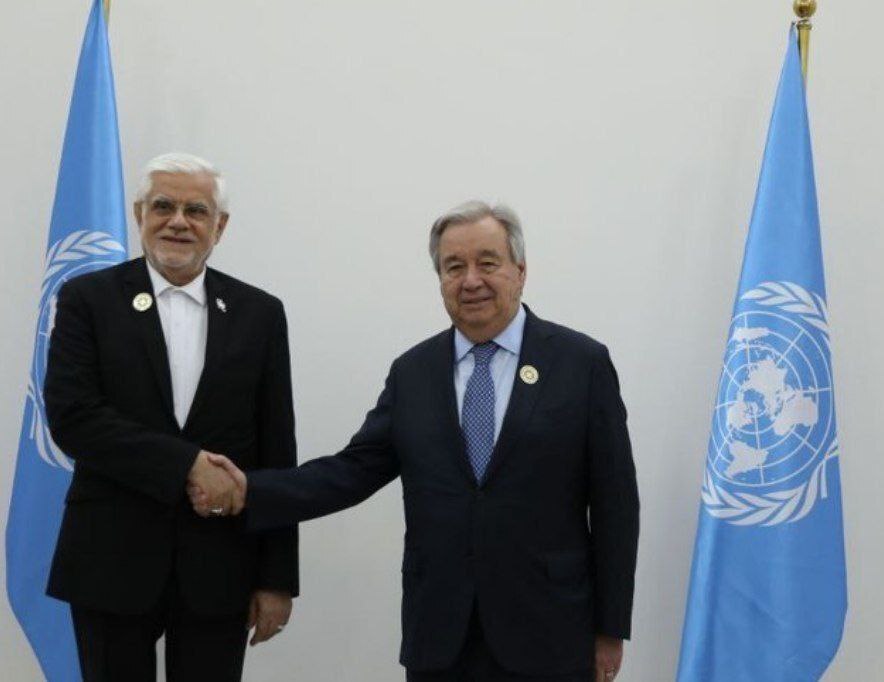 دیدار معاون اول رئیس جمهور با دبیر کل سازمان ملل متحد