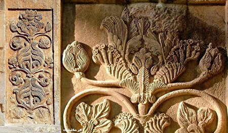 عکس/ نقش درخت زندگی بر طاق بستان ساسانی بازمانده از حدود ۲۰۰۰ سال پیش