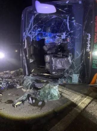 تصادف وحشتناک اتوبوس زائران ایرانی در عراق